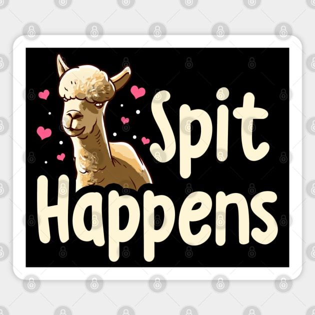 Spit Happens Funny Llama Lover Magnet by SoCoolDesigns